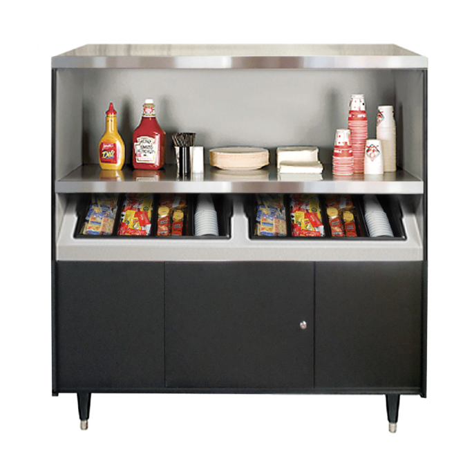 (image for) All State SS1-2 Short-Stop Condiment Stand w/2 Trays - Click Image to Close